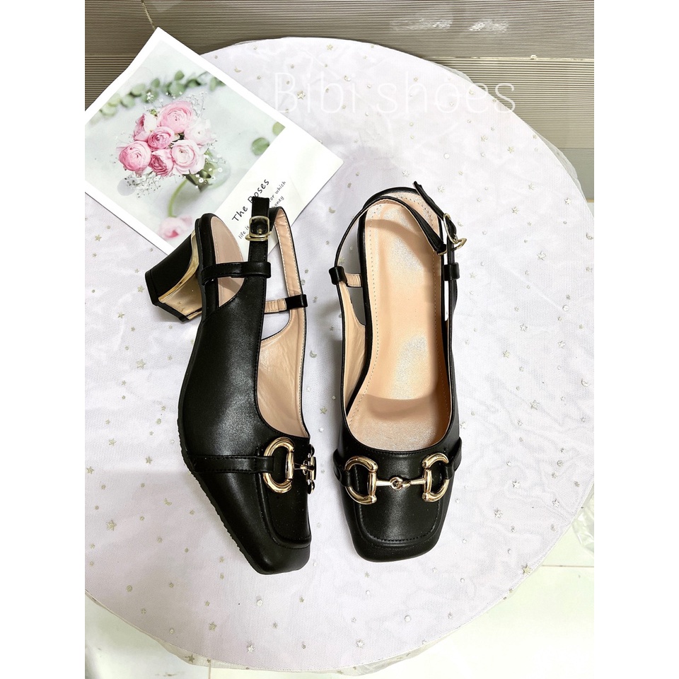 Giày nữ cao gót khoá đồng bigsize 40-44