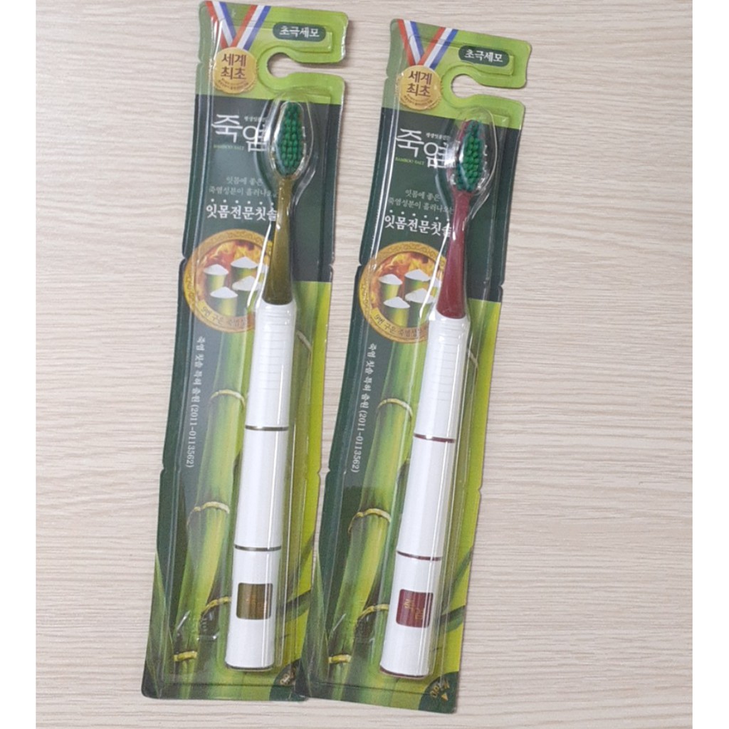 Bàn Chải Đánh Răng Muối Tre Bamboo Salt  Làm Sạch Nướu Hàn Quốc