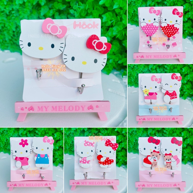 Set cặp móc dán Hello Kitty