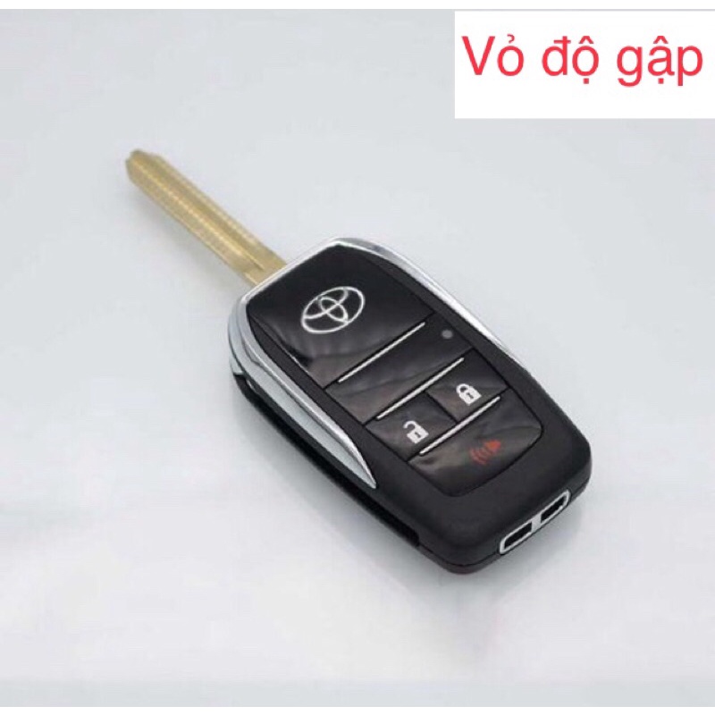 Vỏ chìa khoá độ gập TOYOTA  đời 2005 - 2014 xe Innova , Camry , Vios , Fortuner , Hilux , Corola