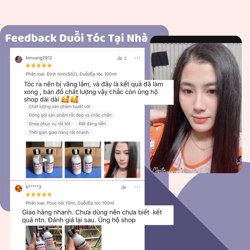 Thuốc duỗi tóc tại nhà - Thuốc ép side không cần dùng nhiệt chứa nhiều dưỡng protein giúp tóc siêu mềm mượt