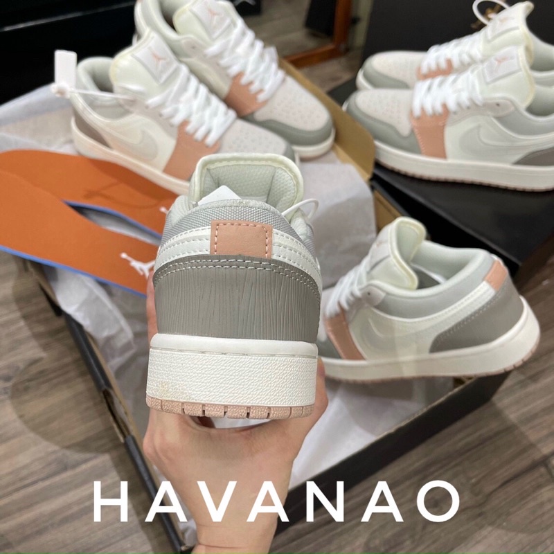 Giày thể thao Air Jodan Milan cổ thấp, Giày sneaker JD 1 thấp cổ nam nữ mới nhất 2022 Full Box Bill