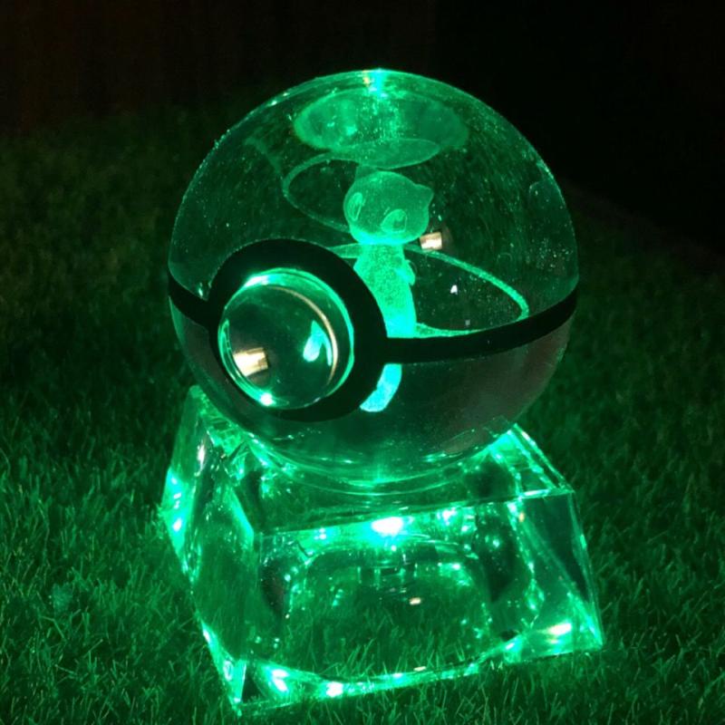 Đồ Chơi Quả Cầu Pha Lê 3d Pokemon Pikachu Làm Quà Tặng Sinh Nhật
