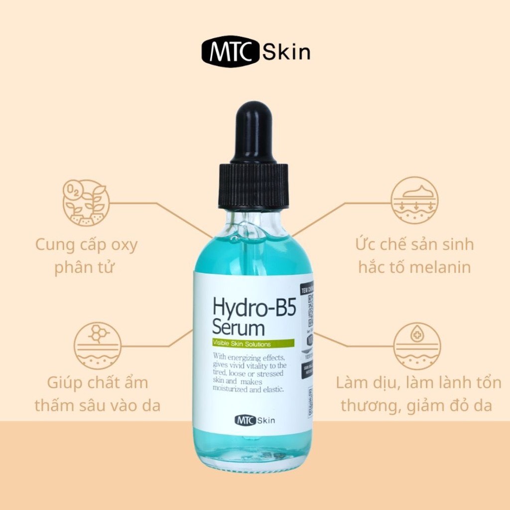 Serum Hydro B5 Phục Hồi - Serum Vitamin C Làm Trắng Da - Serum HA Cấp Ẩm, Căng Bóng Chính Hãng MTC Skin Hàn Quốc