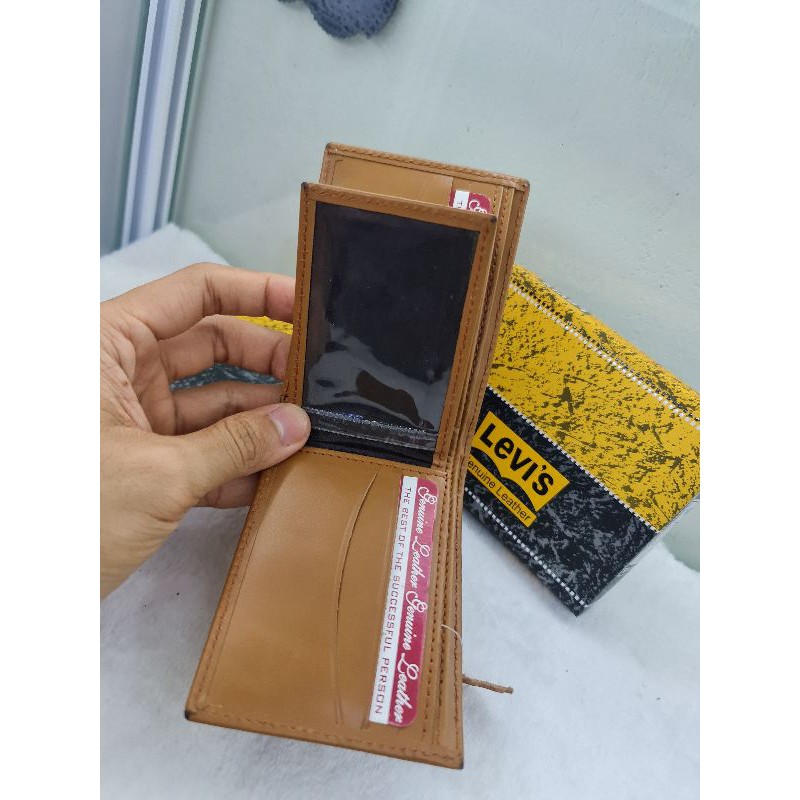 Ví da nam mini 2 ngăn Levi's chính hãng Mỹ