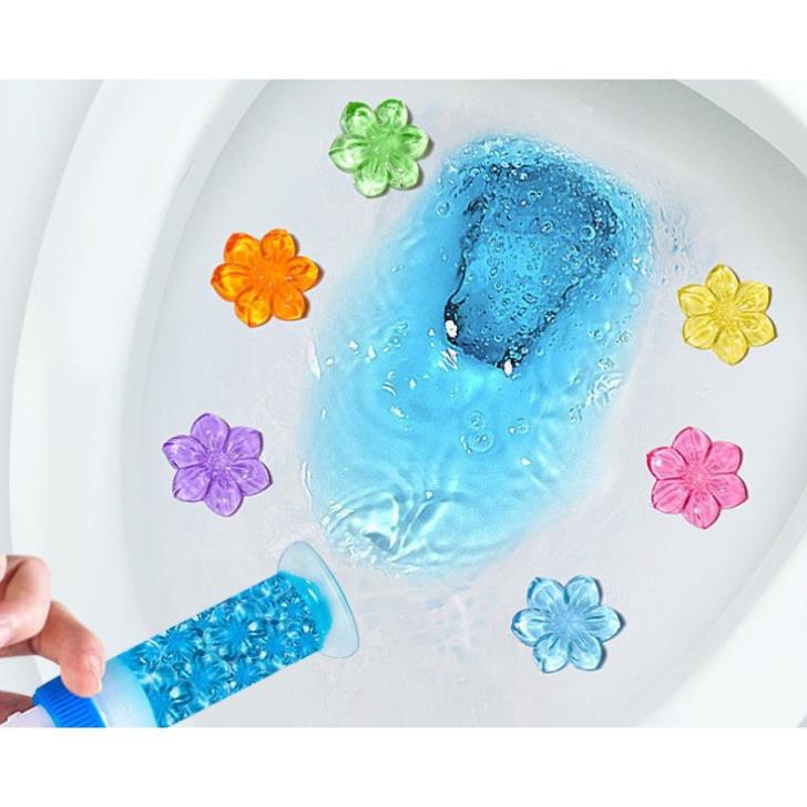 Gel thơm KHỬ TRÙNG, KHỬ MÙI, DIỆT KHUẨN toilet, bồn cầu tiện dụng, -❖GEL CẦU HOA❖