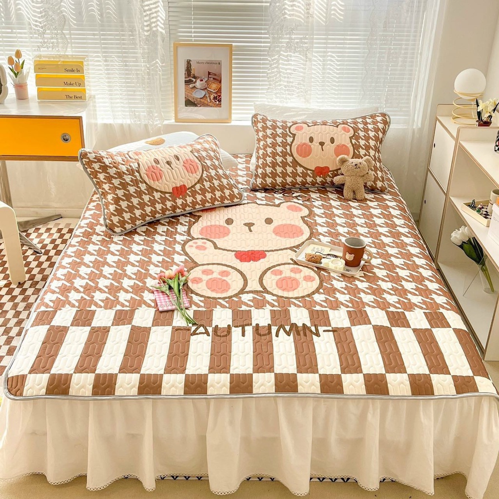 Chiếu Điều Hòa, Chiếu Cao Su Non 5d vintage, Chất dày đẹp, mịn mát.