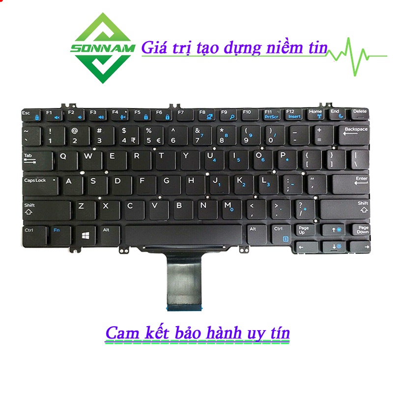 Bàn Phím Laptop DELL Latitude 7280 7290 7380 7389 7390 5280 5289 5290- Bảo hành đổi mới