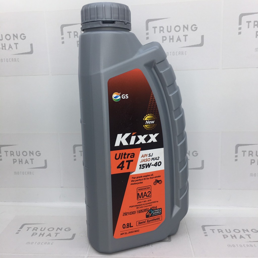 Nhớt Kixx Ultra 15W40 800ml - Nhớt bán tổng hợp dành cho xe số