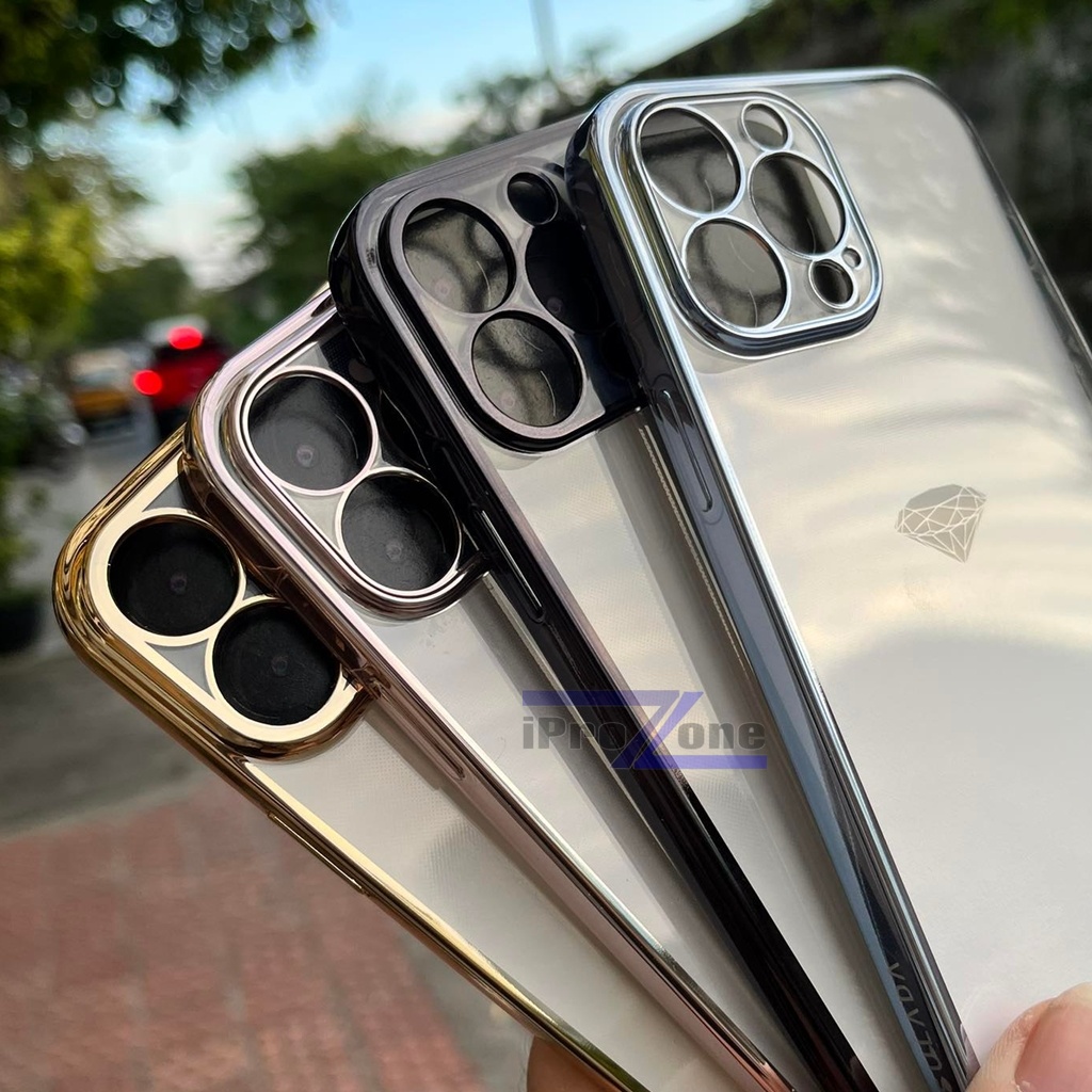 Ốp dẻo lưng trong viền mầu cho IPhone 13 Promax , 13 Pro , 13 ,IPhone 12 Pro Max chính hãng Sulada cao cấp