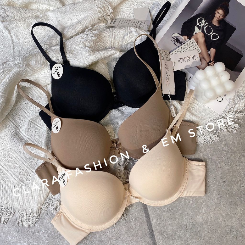 Áo Lót Nữ Cho Ngực Nhỏ, Áo Chip Nữ Có Gọng Nâng Ngực Tạo Khe, Đệm 4 Phân  C45