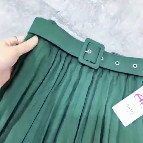 Chân Váy Xếp Ly Dài Kèm Đai Hàng QC (có Video, Ảnh thật) | BigBuy360 - bigbuy360.vn