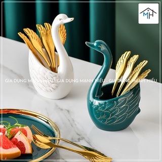 Thiên nga sứ đựng thìa, dĩa