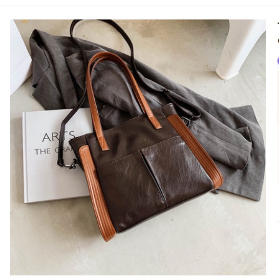 D333 Túi xách chất da mềm có dây đeo dài trẻ trung