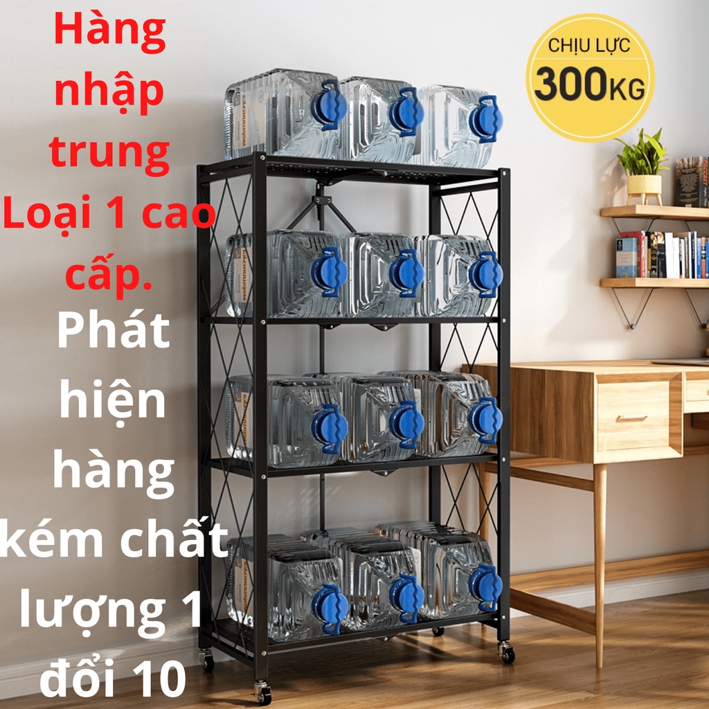 Kệ gấp gọn đa năng 3/4/5 tầng kệ để đồ nhà bếp nhà tắm hàng nhập trung loại 1 cao cấp_QUANGLONG