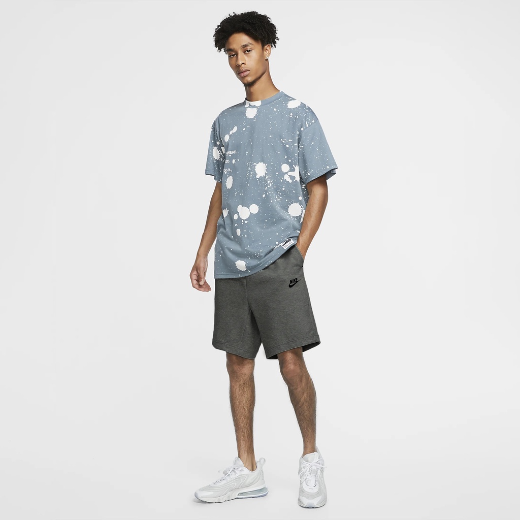 NIKE - Quần ngắn thể thao nam nữ Nike Sportswear Tech Fleece Short - Xám ghi