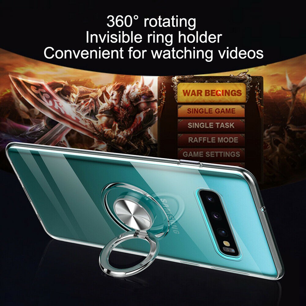 Ốp điện thoại có móc nhẫn nam châm cho Samsung S10 5G S8 S 10+ Note 8 Note9 S9 S 8+ Plus
