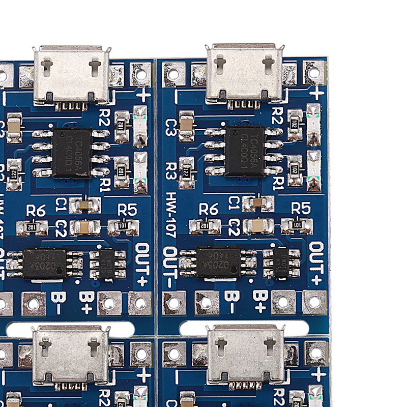 10Pcs 5V mini USB 1A 18650 for TP4056 Lithium Battery Charging Board With Protection Charger ule