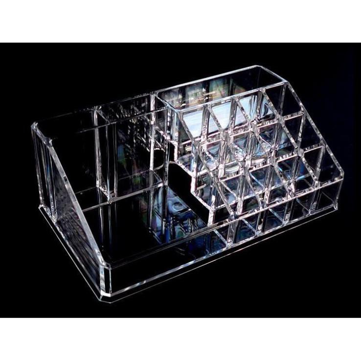 KHAY ĐỰNG MỸ PHẨM, KHAY ĐỰNG MỸ PHẨM CAO CẤP 16 Ô COSMETIC ORGANIZER - TRONG SUỐT