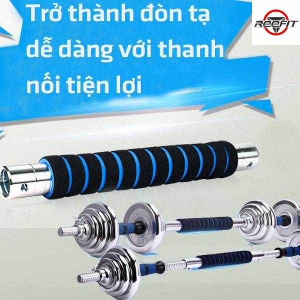 Đòn tạ đa năng điều chỉnh 2 in 1 không gồm bánh tạ (Reefit Sport)