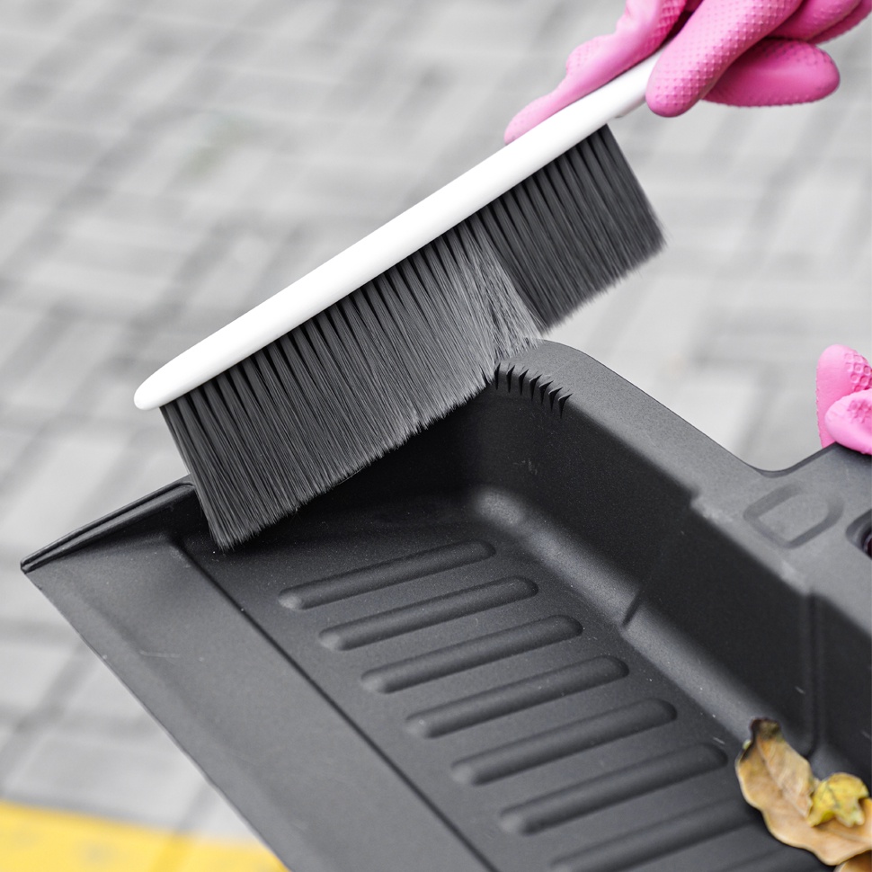 Bộ ki và chổi hốt rác nhựa dùng trên xe oto và phòng ngủ - Cobi Home