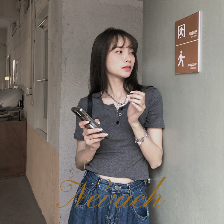 Áo Thun Ngắn Tay Dáng Ôm Thời Trang Cá Tính