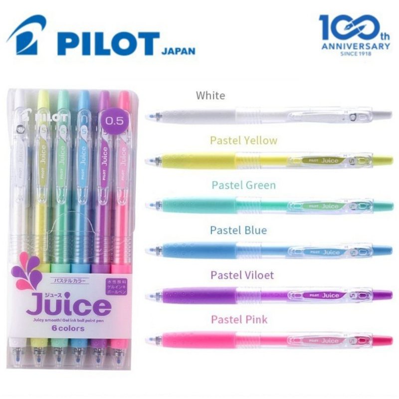 BÚT GEL PILOT JUICE 0.5 DÒNG PASTEL