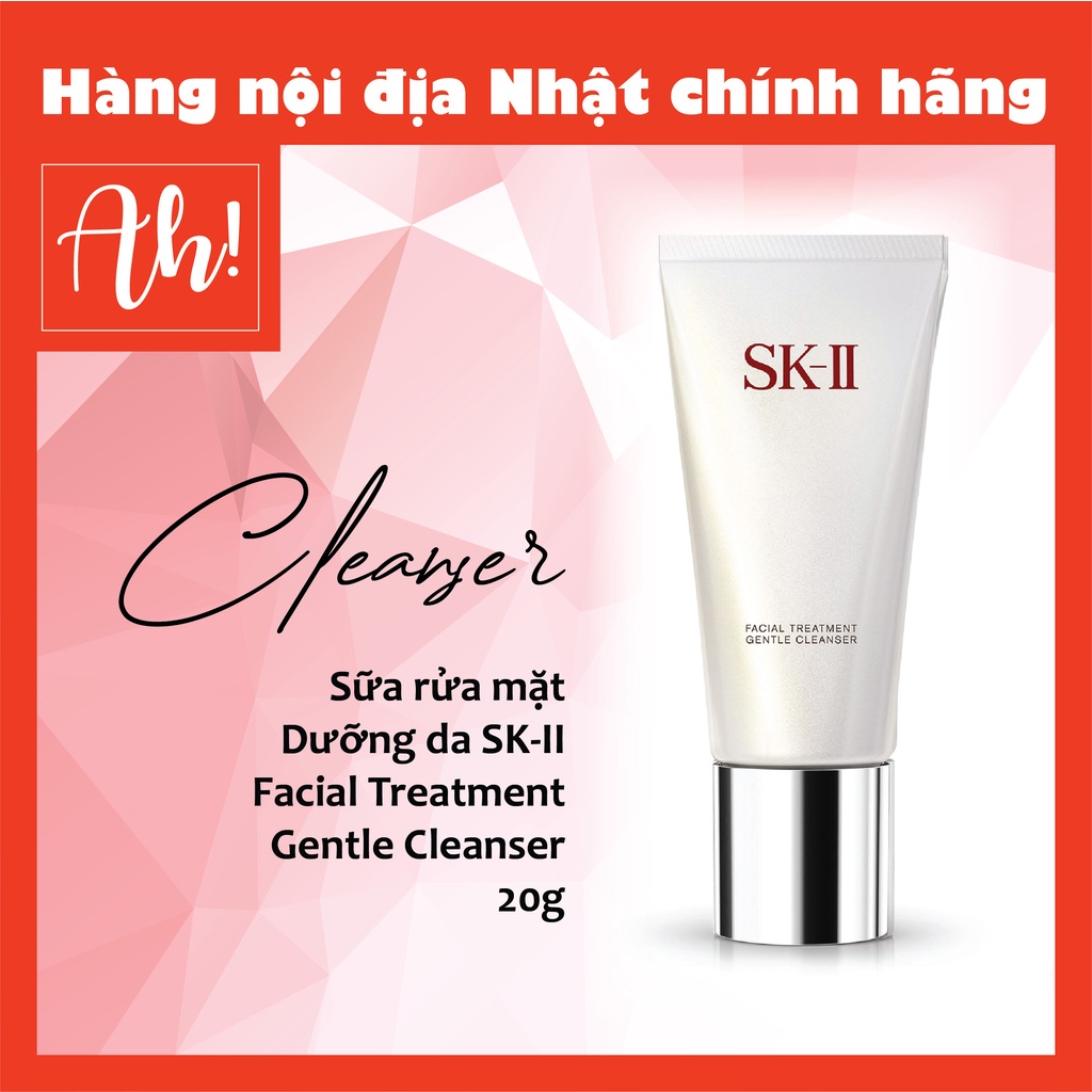 Sữa Rửa Mặt SKII Mini 20g ( SK-II skii sk-ii sk2 ) Chính Hãng từ Nhật Bản, làm đẹp cùng Ah!