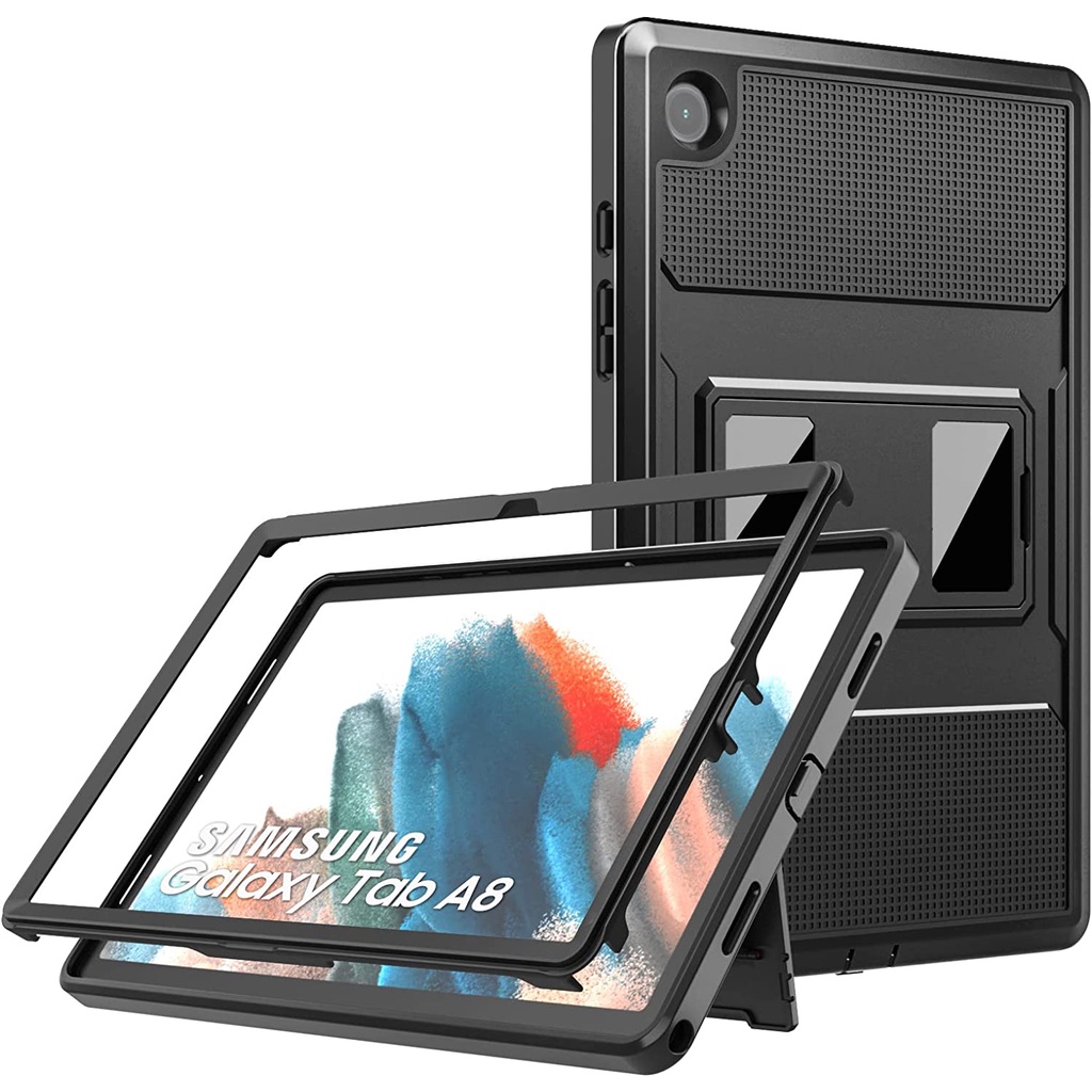Ốp Bảo Vệ Toàn Diện Chống Sốc Có Giá Đỡ Cho Samsung Galaxy Tab A8 10.5 Inch 2022 (SM-X200 / SM-X205 / SM-X207)