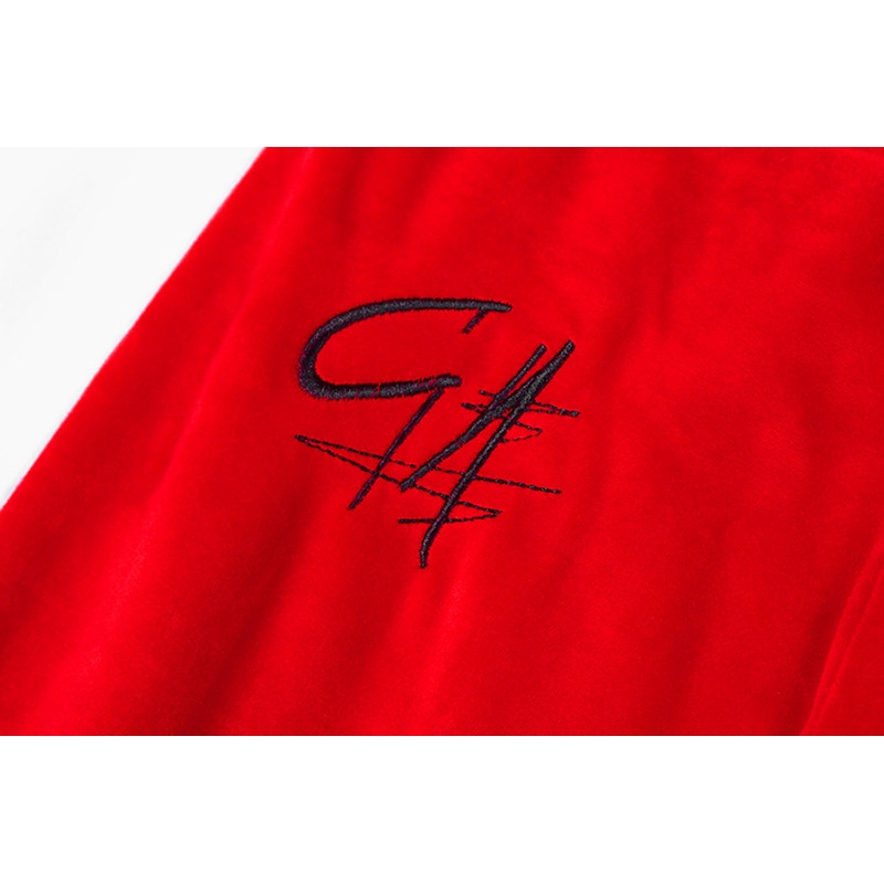 [Mã FADIRECT20 giảm 20K đơn 150K] Quần nhung ống rông lưng cao họa tiết thêu đơn giản cho nữ | BigBuy360 - bigbuy360.vn