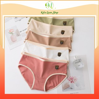 Quần lót nữ cotton ép lạnh màu trơn
