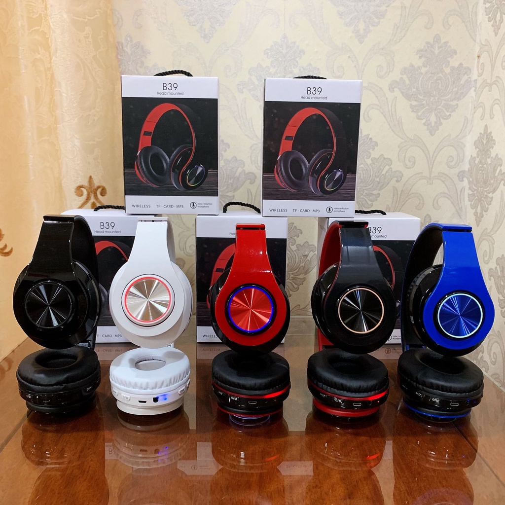 Tai nghe bluetooth không dây cao cấp tích hợp micro, headphone bluetooth chụp tai có thể gập gọn tiện lợi