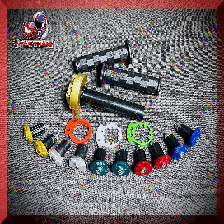 Cùm tăng tốc domino có bao tay daytona và gù salaya nhôm MS 45