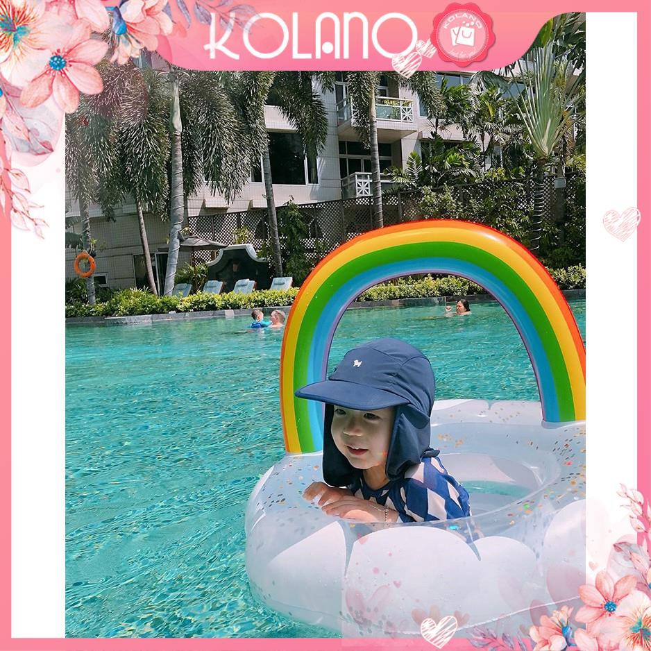 Phao Bơi Cho Bé KOLANO Phao Bơi Trẻ Em Xỏ Chân Chống Lật An Toàn Bơi Lội Hình Cầu Vồng Cực Yêu SS-001262
