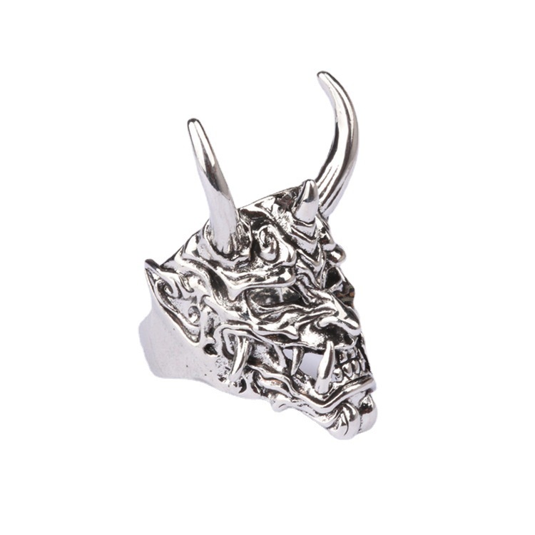 Bán Chạy Nhẫn Mặt Nạ Prajna Dạng Mở Có Thể Điều Chỉnh Đốm Phong Cách Âu Mỹ Cổ Điển