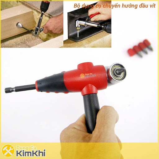 Đầu chuyển hướng mũi tua vít, mũi khoan chuôi lục giác 6.35mm