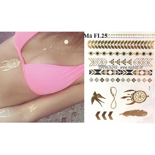 Xăm ánh kim - flash tattoo fl25