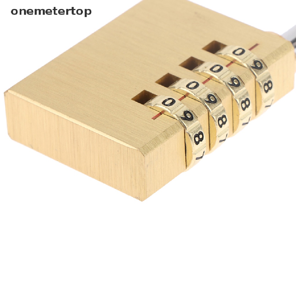 Ổ Khóa Số 3 / 4 Số Mini Bằng Đồng Thau Dùng Khi Đi Du Lịch