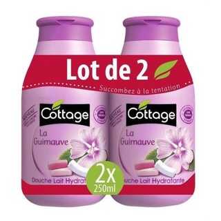 Combo 2 Chai Sữa tắm Cottage Pháp size Mini 250ml