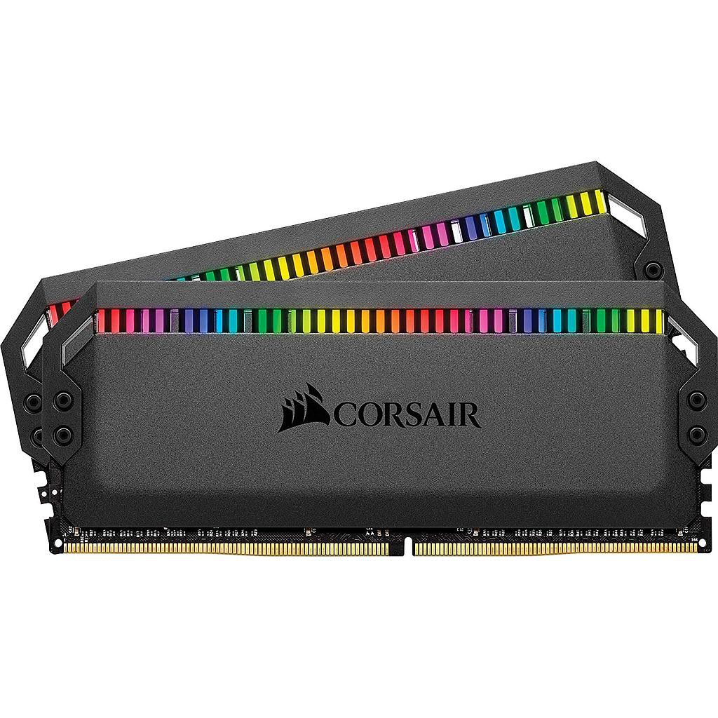 Ram PC Corsair Dominator Platinum RGB 32GB 3200Mhz DDR4 (2x16GB) CMT32GX4M2E3200C16