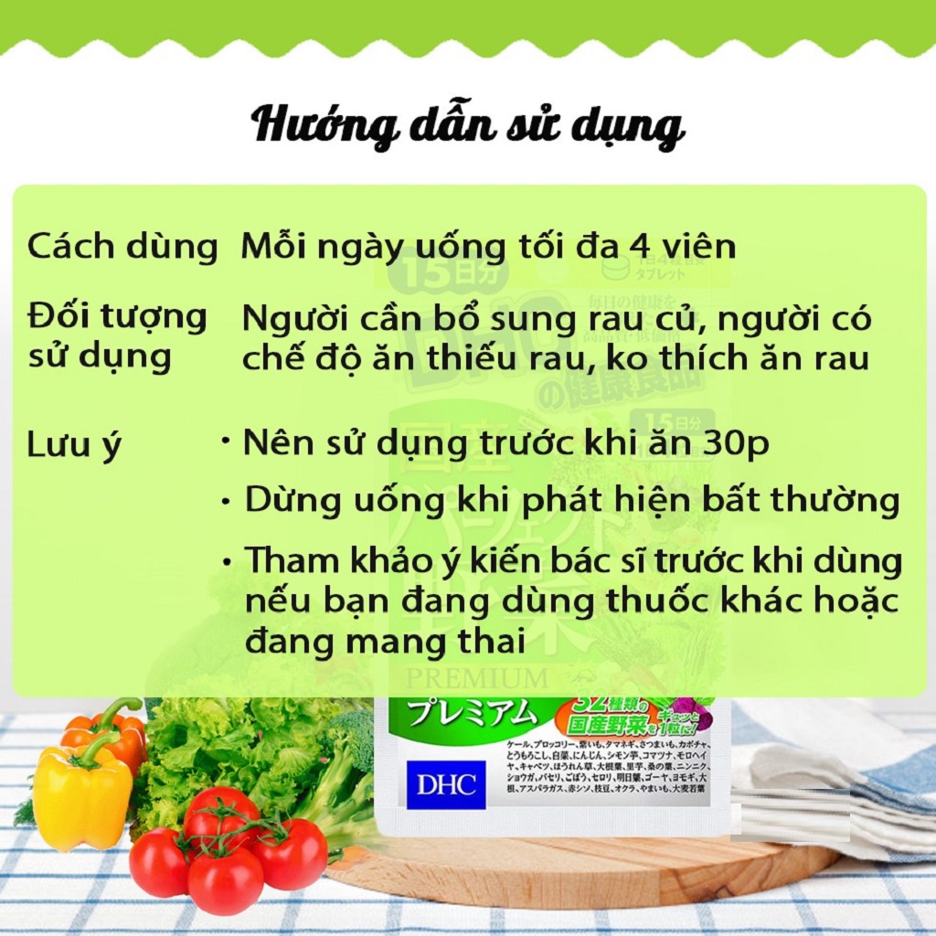 Vitamin tổng hợp DHC rau củ quả Nhật Bản