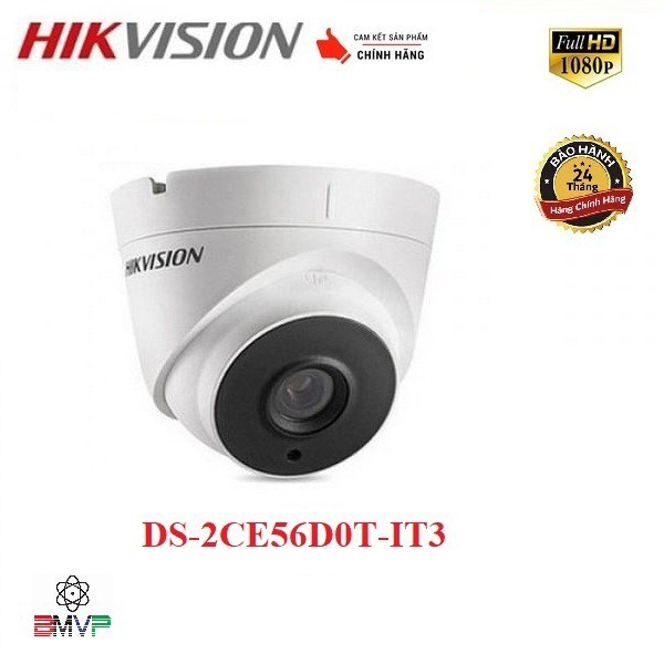 Camera HIKVISION DS-2CE56D0T-IT3 Full HD 1080p chống nước IP66 hồng ngoại 40M