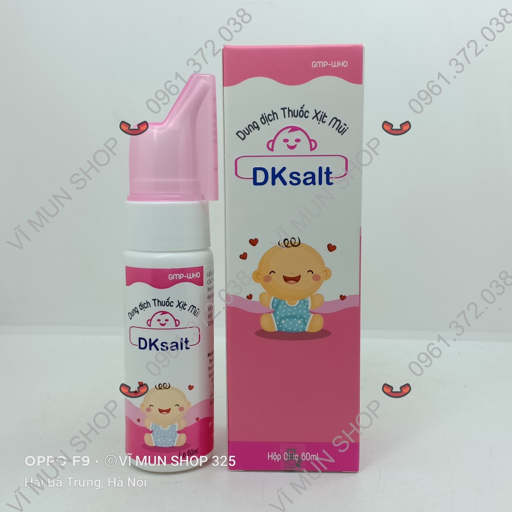 DK Salt Baby dung dịch vệ sinh mũi trẻ em chai 70ml