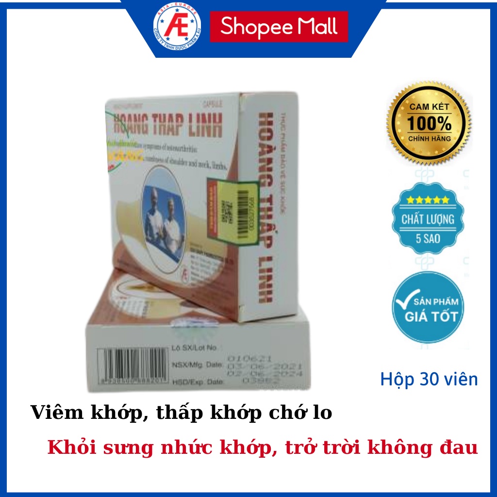 TPBVSK Hoàng Thấp Linh - Dùng cho người bị viêm khớp dạng thấp, thoái hóa khớp