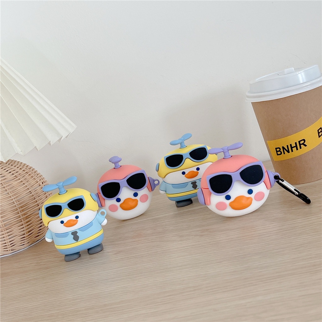 Vỏ bảo vệ hộp sạc tai nghe bằng silicon chất lượng cao kiểu dáng thời trang thích hợp cho tai nghe AirPods 1 2 Pro