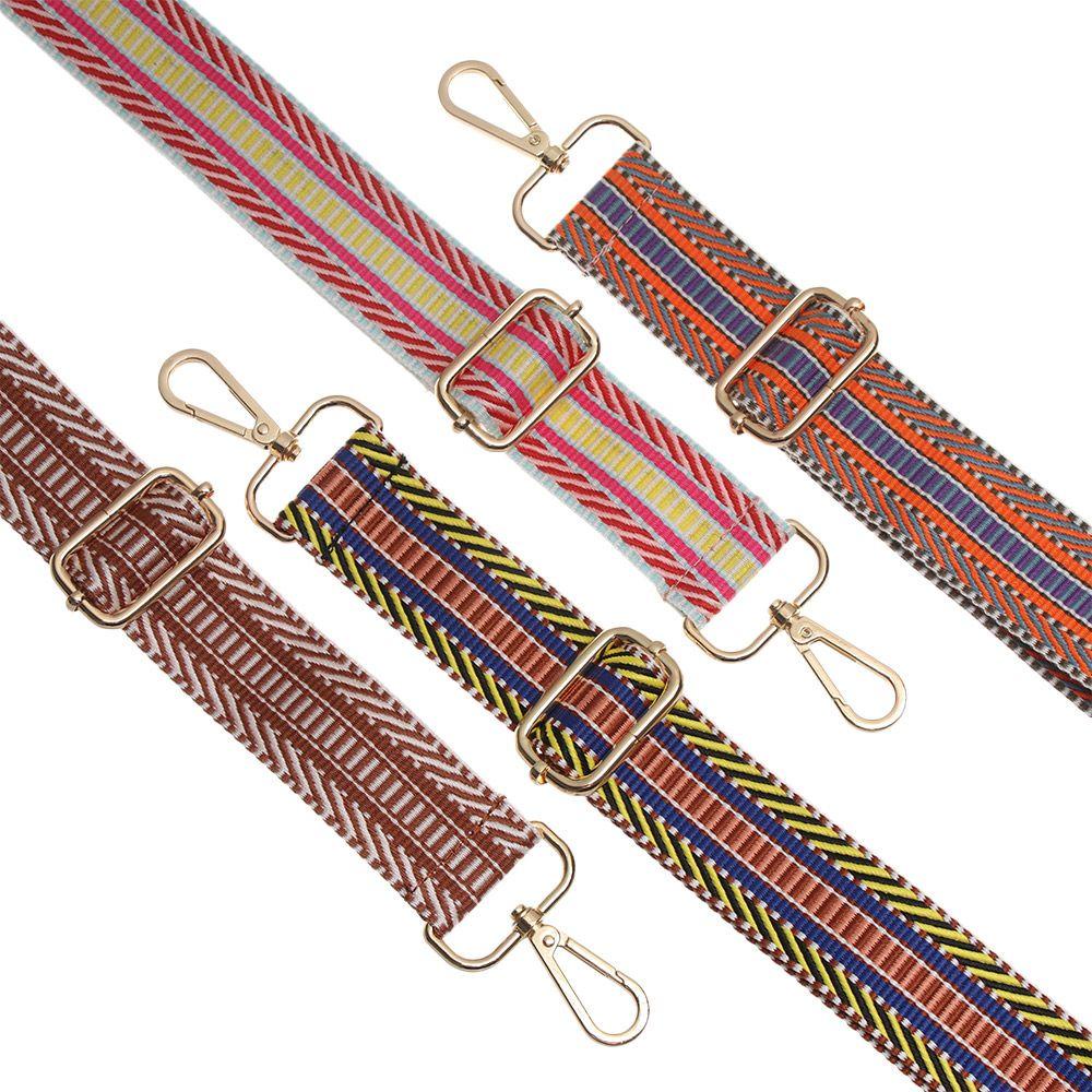 Dây Đeo Túi Xách Bằng Nylon Họa Tiết Thổ Cẩm Nhiều Màu Tùy Chỉnh Tiện Dụng