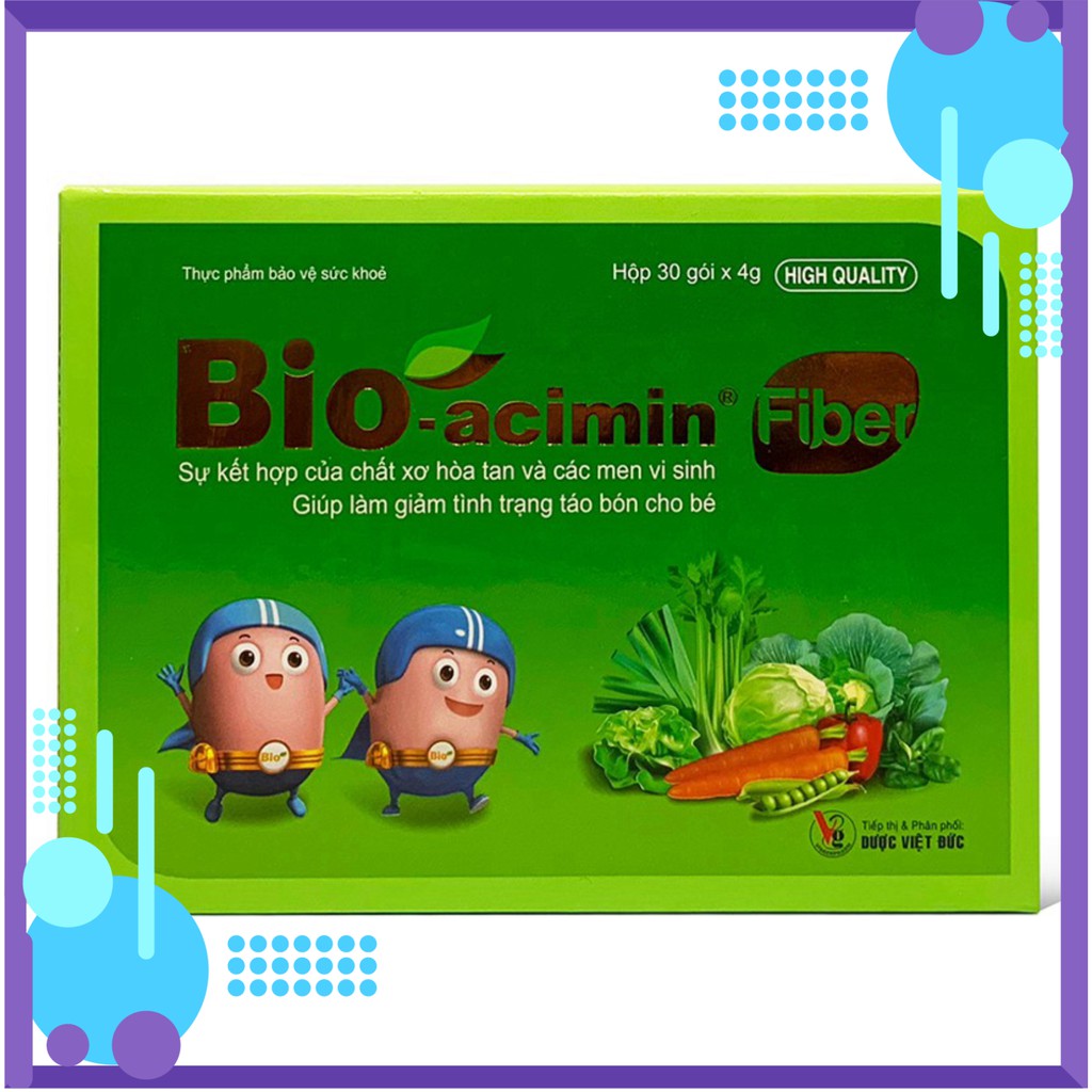 Thực phẩm bảo vệ sức khỏe Cốm vi sinh Bio-acimin Fiber (Hộp 30 gói)