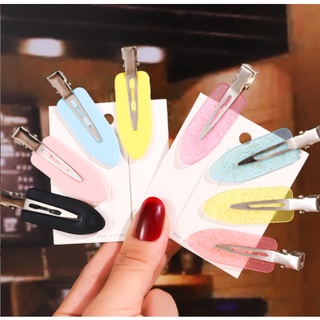 Kẹp tóc mỏ vịt phối màu kim tuyến hot trend phong cách Hàn Quốc