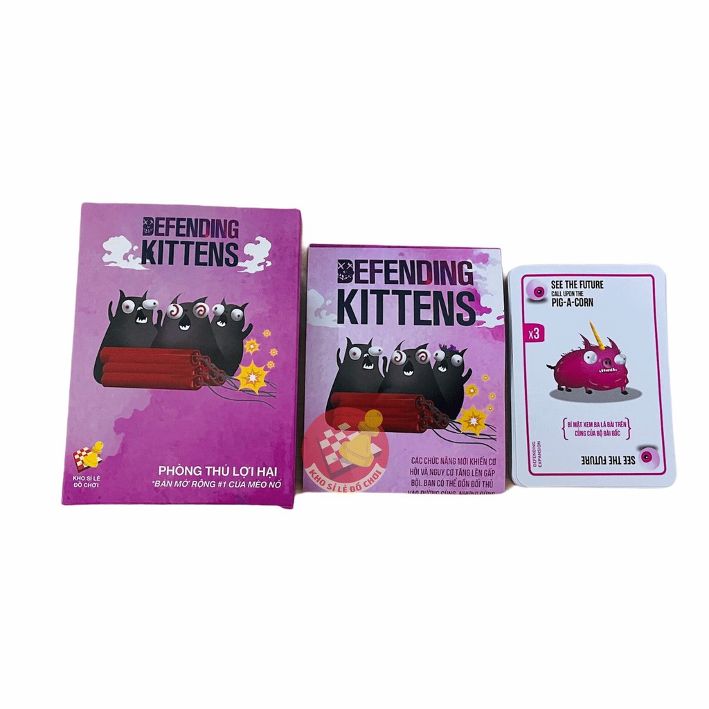 Mèo Nổ Bản Mở Rộng Defending (Tiếng Việt) - Defending Kittens Expansion