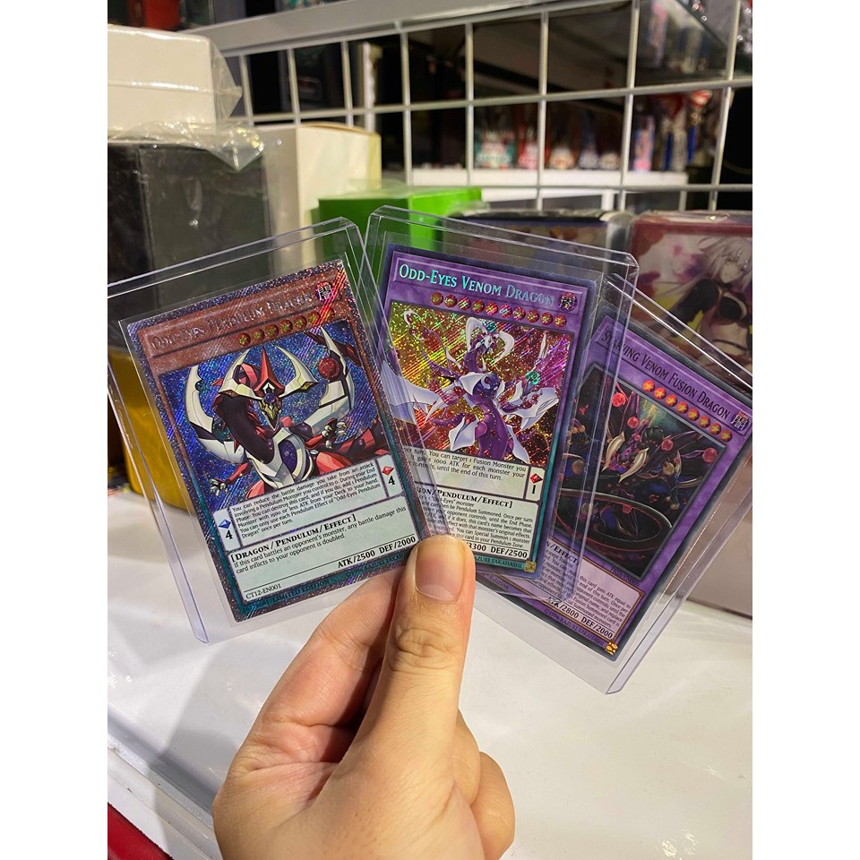 [ Dưa Hấu Yugioh ] Lá bài thẻ bài Yugioh Combo Odd Eyes Venom Dragon - Secret Rare - Tặng bọc bài nhựa bảo quản